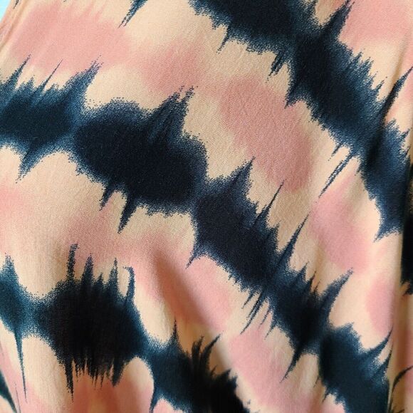 Kimono‎ Cardigan Colorful Coverup Boho Open Front Size Medium Spicy Girl Striped - Picture 2 of 8